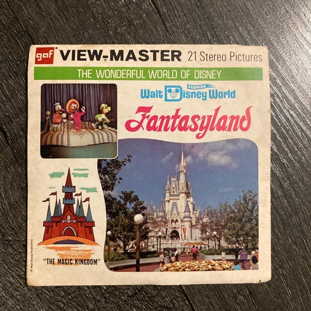 Viewmaster Reels- Walt Disney World Fantasyland